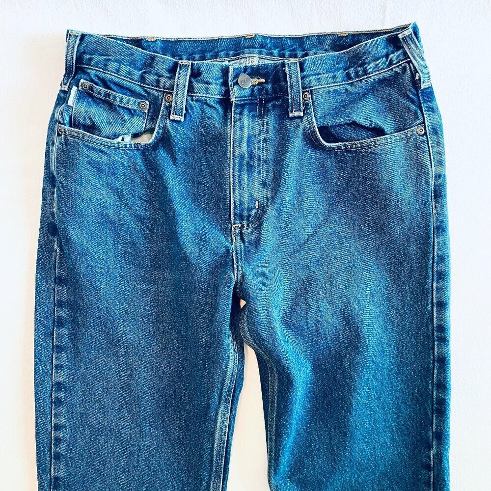Carhartt straight leg jeans Men's 34 X 30 100% cotton Traditional Fit workwear - Picture 3 of 8